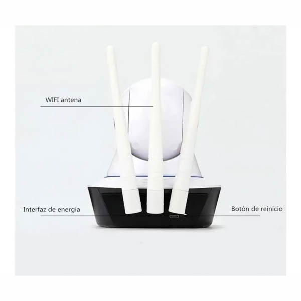 Camara Ip 360 Wifi Ethernet Microfono Y Bocina utiliza la App V380 - IMPORTADORA